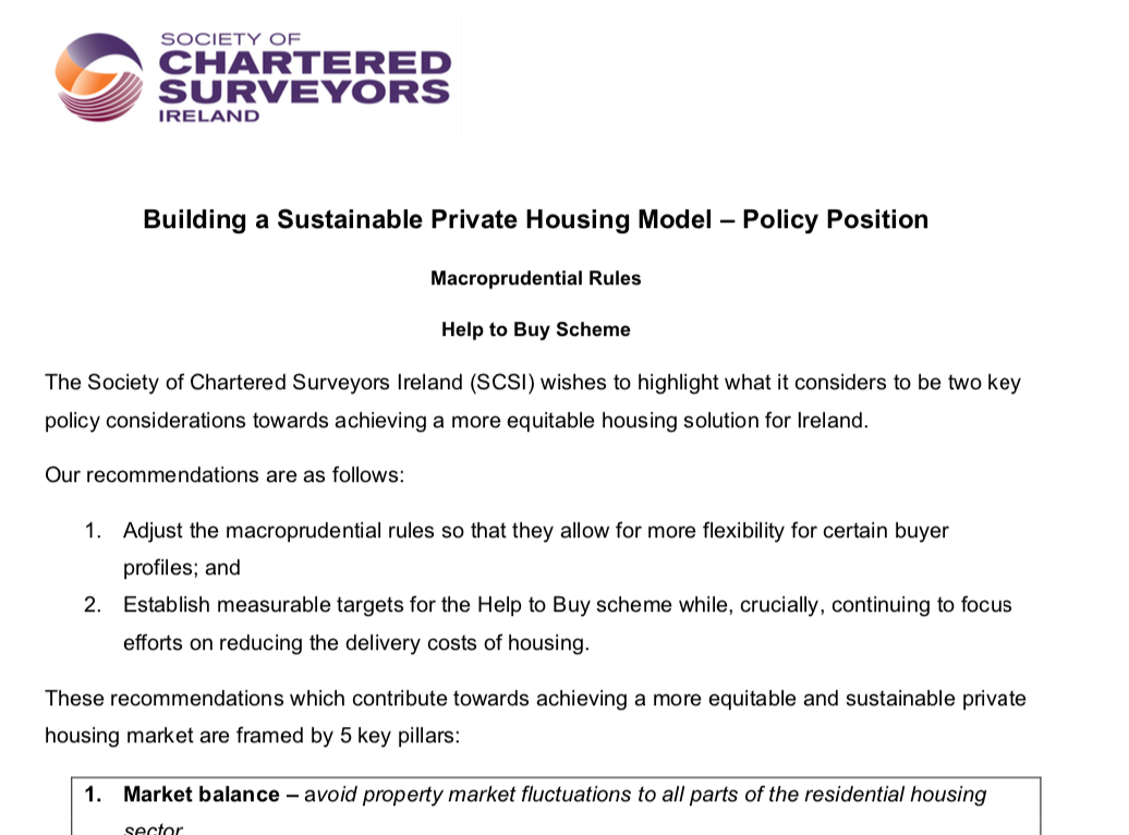 Macroprudential & Help to Buy position paper